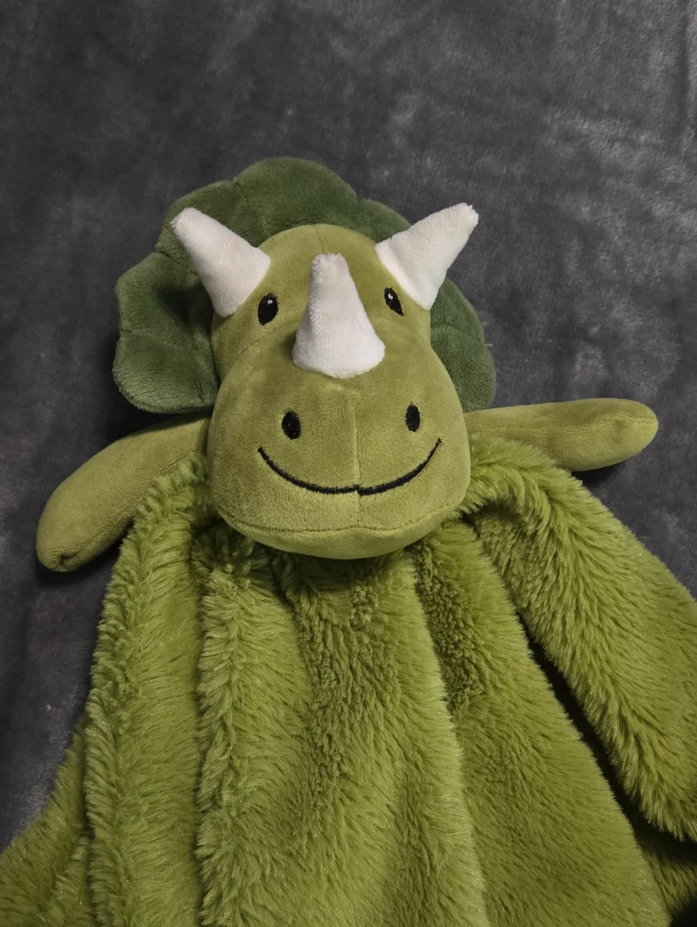 Land of Dreams Green Dinosaur Plush Lovey Security Blanket Baby Infant  23